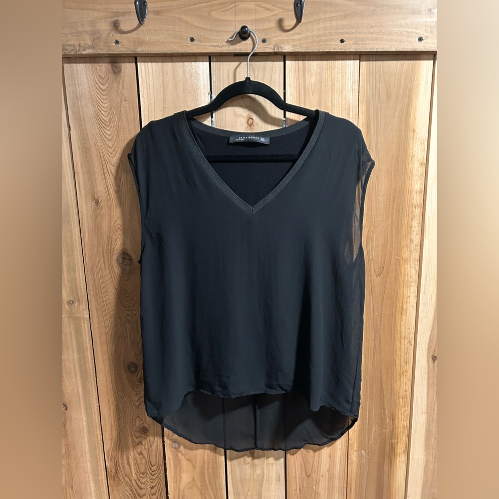 Zara v-neck blouse